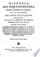 Historia del Duque de Riperda, etc. Segunda edicion
