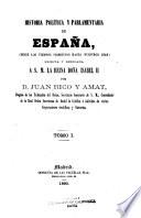 Historia política y parlamentaria de España