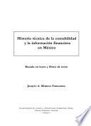Historia técnica de la contabilidad y la información financiera en México