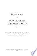Homenaje a don Agustín Millares Carlo