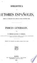 Indices generales, [t.1-70] Biblioteca de autores españoles