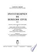Instituciones de derecho civil