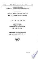 International Natural Rubber Agreement, 1979