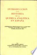 Introducción a la historia de la química analítica en España