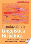 Introducción a la Lingüística Hispánica