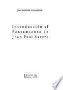 Introducción al pensamiento de Jean Paul Sartre