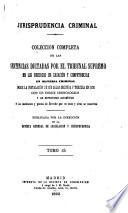 Jurisprudencia criminal
