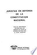 Juristas en defensa de la Constitución nacional