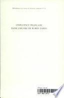 L'influence française dans l'oeuvre de Rubén Darío