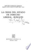 La crisis del estado de derecho liberal-burgués