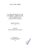 La esclavitud en las Canarias orientales en el siglo XVI