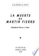 La muerte de Martin Fierro