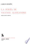 La poesía de Vicente Aleixandre