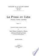 La prosa en Cuba