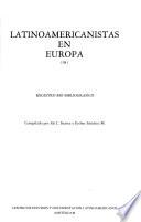 Latinoamericanistas en Europa, 1981