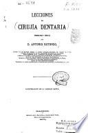 Lecciones de cirujía dentaria