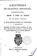 Lecciones de gramática-ortografia castellana