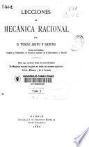 Lecciones de mecánica racional
