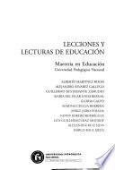 Lecciones y lecturas de educación