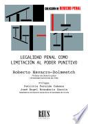 Legalidad penal como limitación al poder punitivo
