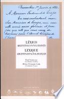 Léxico argentino-español-francés