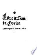 Libre de Santa Maria
