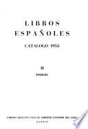 Libros españoles. Catálogo