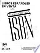 Libros españoles en venta, ISBN