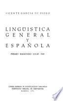 Lingüística general y española
