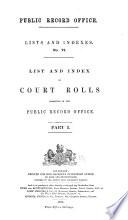 Lists and Indexes