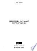 Literatura catalana contemporánea