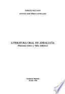 Literatura oral en Andalucía