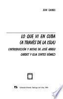 Lo que ví en Cuba