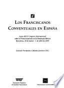 Los Franciscanos Conventuales en España