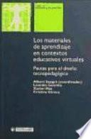 Los materiales de aprendizaje en contextos educativos virtuales. Pautas para el diseño tecnopedagógico