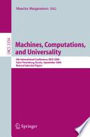 Machines, Computations, and Universality