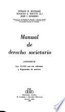 Manual de derecho societario
