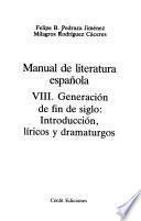 Manual de literatura española: Generación de fin de siglo