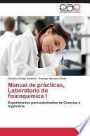 Manual de prácticas, Laboratorio de fisicoquímica I