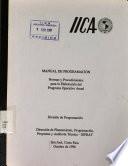 Manual de Programacion Normas Y Procedimientos Para la Elaboracion Del Porograma Operativo Anual