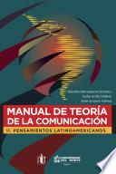 Manual de teoría de la comunicación II.