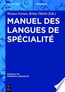 Manuel des langues de spécialité