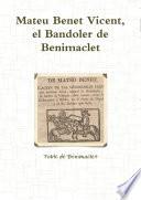 MATEU BENET VICENT, EL BANDOLER DE BENIMACLET