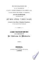 Memorandum de la solemnidad con que se inauguro en Uruapan, el 21 de octubre de 1893