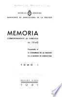 Memoria ...