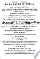 Memorial ajustado de la causa criminal... contra el Dr.D.Benito Navarro