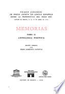 Memorias: Antología poética