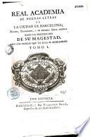 Memorias de la Academia de Buenas Letras de Barcelona