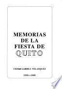 Memorias de la fiesta de Quito, 1959-1989