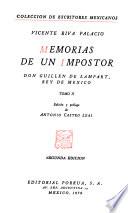 Memorias de un impostor, don Guillén de Lampart, rey de México